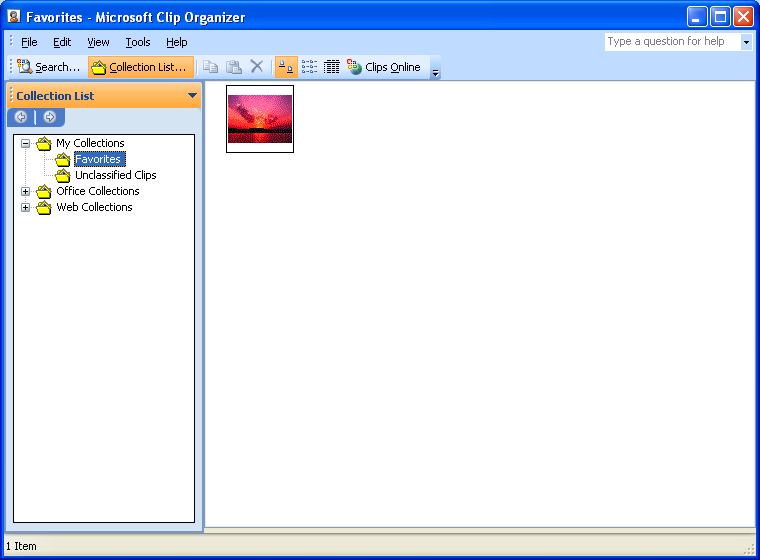 Clip Organizer Microsoft Office