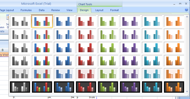 Chart Style In Excel