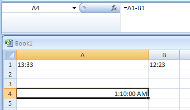 Calculating the Difference between Two Times