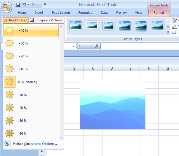 clipart in excel 2007 - photo #24