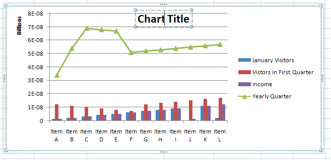 change Chart Title text