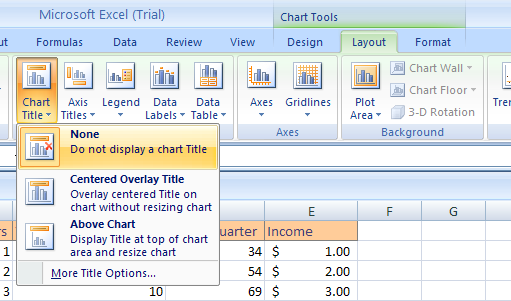 Change Chart Layout Excel