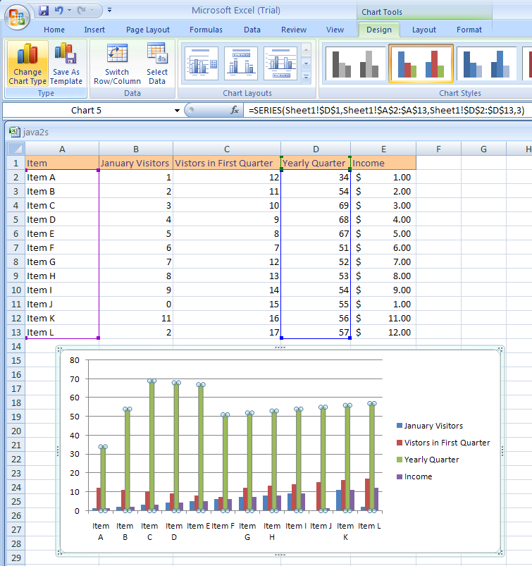 How To Select Series In Excel Chart