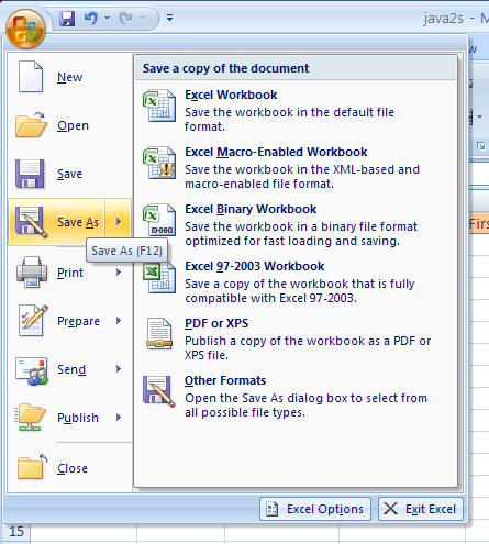 If the command is followed by an arrow, point to the arrow to see a list of related options, and then click the option.