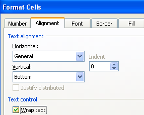 Choose Wrap text moves the text to multiple lines within a cell.