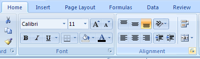 The Format Cells dialog box opens and select the Alignment tab.
