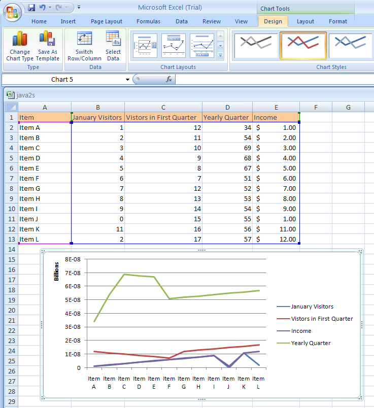 Excel Chart Templates Microsoft
