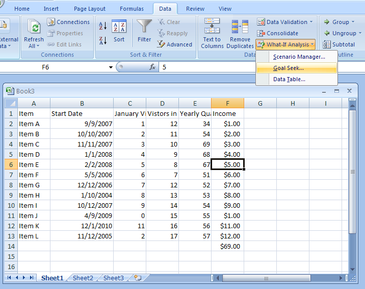 Create a 'What-If' Scenario with Goal Seek