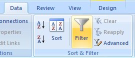 To turn off AutoFilter, click the Filter button to deselect it.
