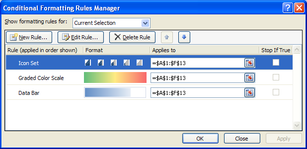 To change the rule in precedence, click Move Up or Move Down.