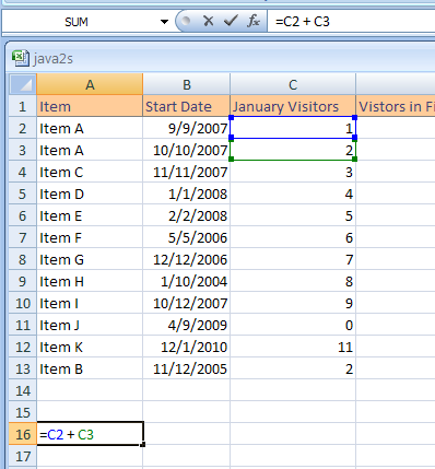 Select the cell that contains the formula. Press F2 key to change to Edit mode.