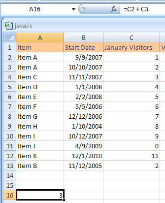 If you select the cell, the formula itself appears on the formula bar.