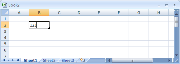 Entering Values on a Worksheet