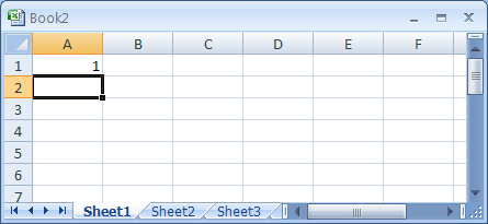 Select the cell below, to the right, or above.