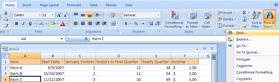 Find or Replace Cell Formatting