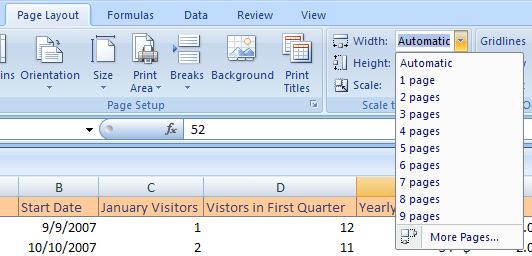 Fit a Worksheet on a Specific Number of Pages