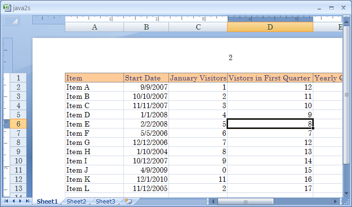 To close the headers or footers, click anywhere in the worksheet.