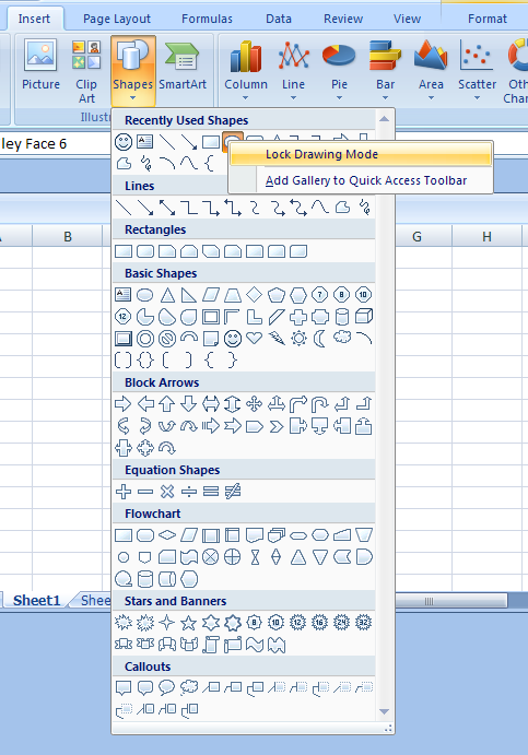 clipart in excel 2007 - photo #41