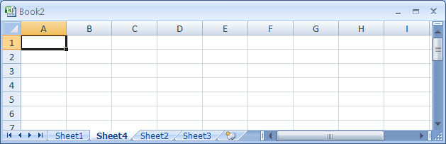 Excel: Insert a Worksheet