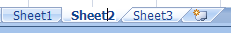 Double-click the sheet tab you want to name.