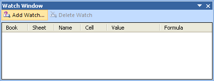 Click the Add Watch button on the Watch Window dialog box.