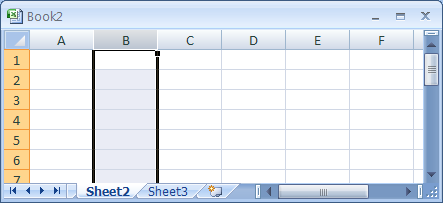 Select a Column or Row