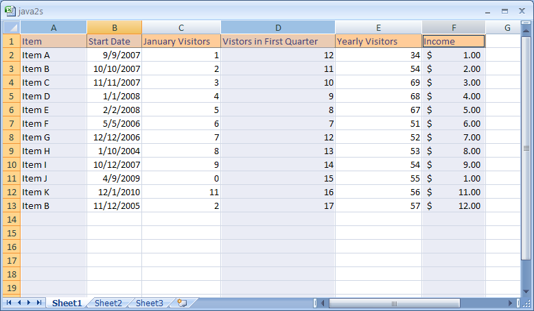 To select multiple nonadjacent rows or columns, press Ctrl while you click the borders for the rows or columns.