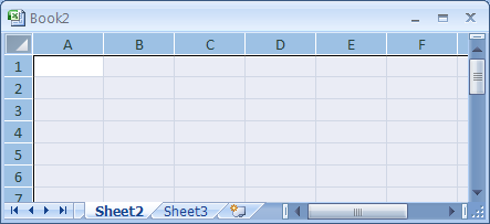 Click the Select All button located above the row number 1 and the left of column A.