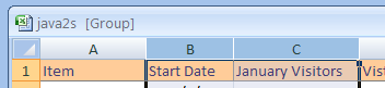 When you make a worksheet selection, Excel enters Group mode.