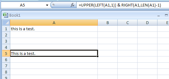 Sentence case: Just the first word needs to start with an uppercase letter and the rest of the string is all lowercase