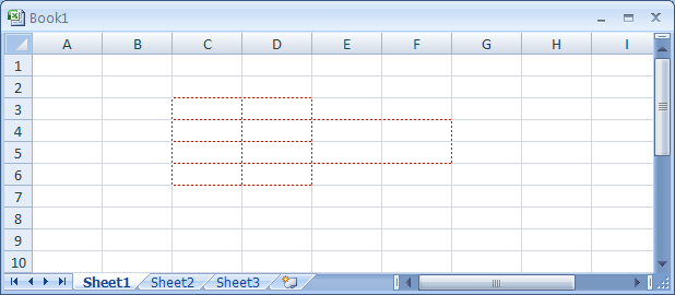 Hold down the Ctrl key to switch to the other border drawing cursor.