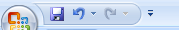 The Quick Access Toolbar and Mini-Toolbar display frequently used buttons.