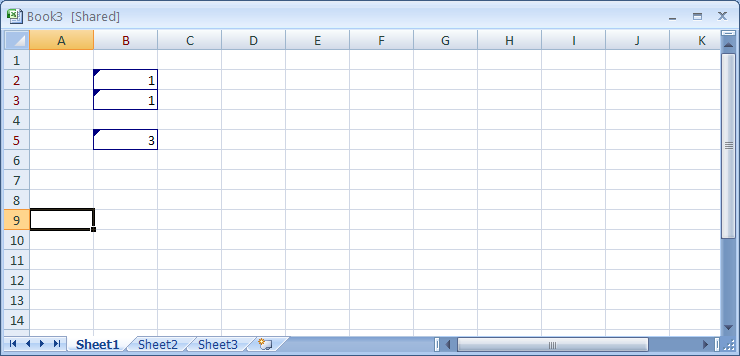 Make changes in worksheet cells.