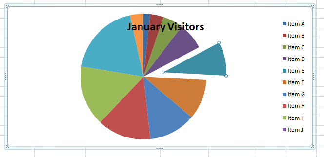 Excel Exploded Pie Chart