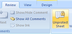 Unprotect a worksheet or workbook