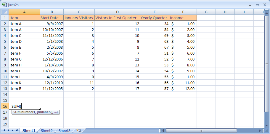 Use a Range in a Formula