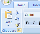 Open a Task Pane appears when you need it or when you click a Dialog Box Launcher icon.