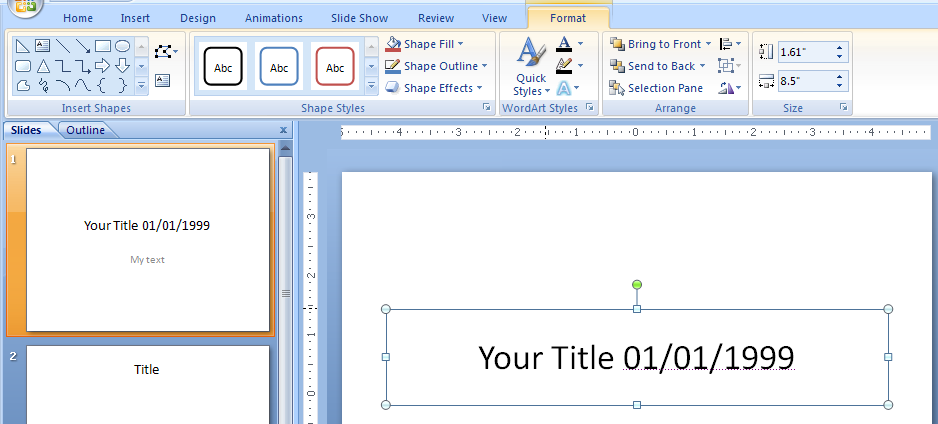 Template For Powerpoint 2007