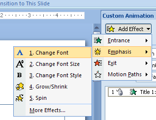 Add Multiple Animation Effects to Slide Objects : Animation « Slides «  Microsoft Office PowerPoint 2007 Tutorial