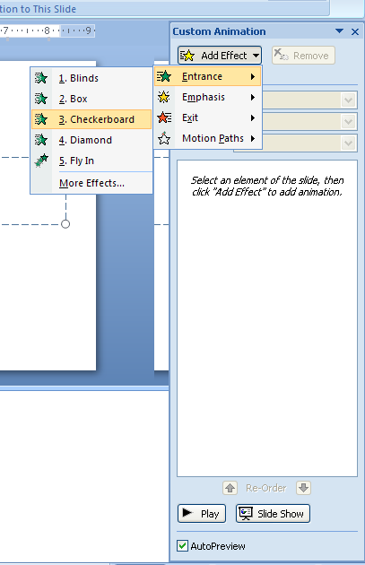 Apply a Customized Animation : Animation « Slides « Microsoft Office PowerPoint  2007 Tutorial