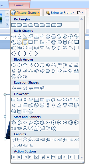 Apply a Shape to a Picture