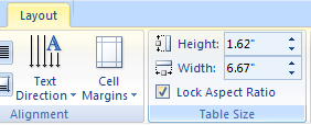 To keep the size proportional, select the Lock Aspect Ratio check box.