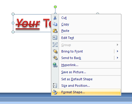 Change The Wordart Fill Color To Match The Background Wordart Wordart Picture Clip Art Shape Microsoft Office Powerpoint 2007 Tutorial