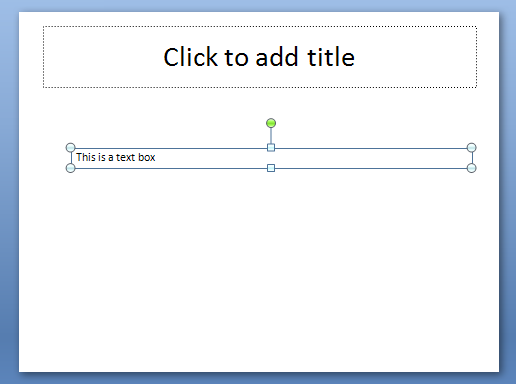 To add text that wraps, drag to create a box, and then start typing.