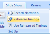 Create Timings Through Rehearsal