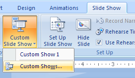 Edit a Custom Slide Show