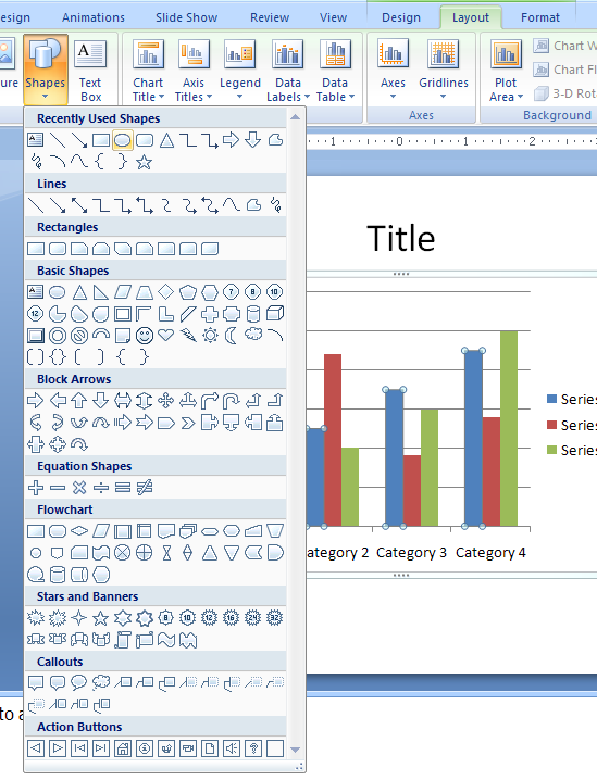 Chart Layout Tab