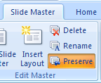 Use the Preserve button to toggle it on and off.