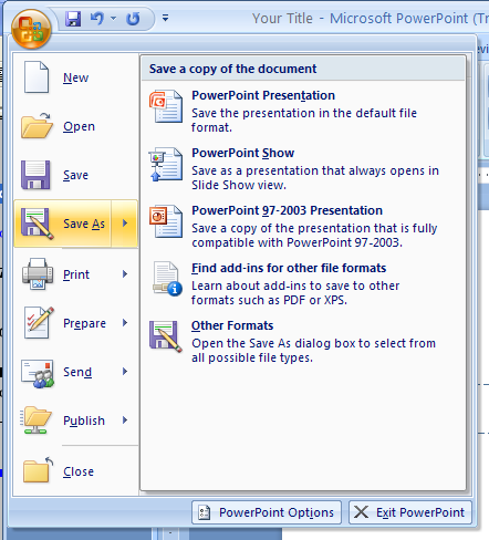 Save a Presentation as a Single File Web Page