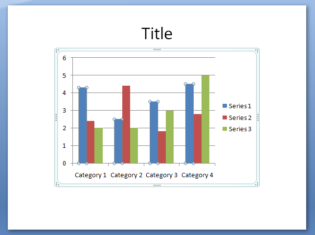 Use the Home, Design, Layout, or Format tabs to format the selected chart element.